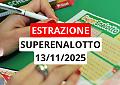 Estrazione Superenalotto: ecco i numeri vincenti di giovedì 13 novembre